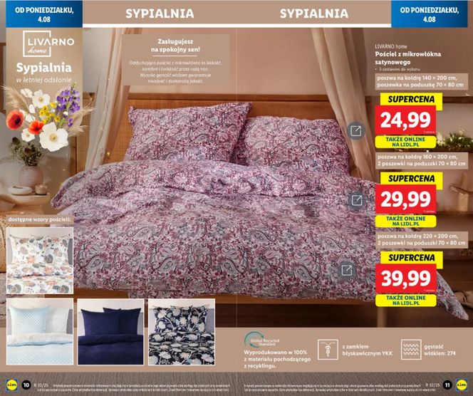 Promocje na pościel w Lidlu