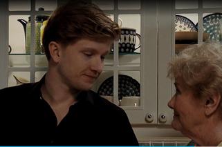 M jak miłość, odc. 1512. Łukasz (Jakub Józefowicz), Barbara (Teresa Lipowska)