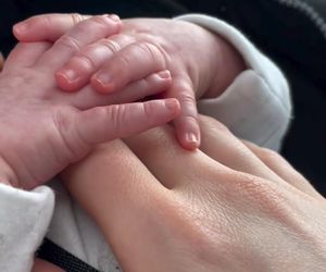 Anna Mrozowska (Renata z Barw szczęścia) ze swoim dzieckiem