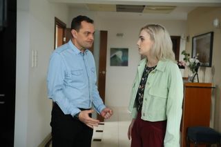 Na Wspólnej odc. 3434. Nina (Liliana Jakubowska), Sławek (Mariusz Słupiński)