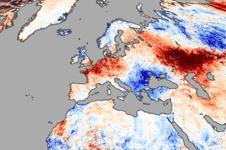 Średnia temperatura powietrza w Europie
