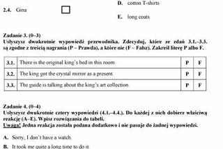 Próbny EGZAMIN GIMNAZJALNY grudzień 2011 - język ANGIELSKI: jakie były PYTANIA, ARKUSZE, ODPOWIEDZI, PRZECIEKI