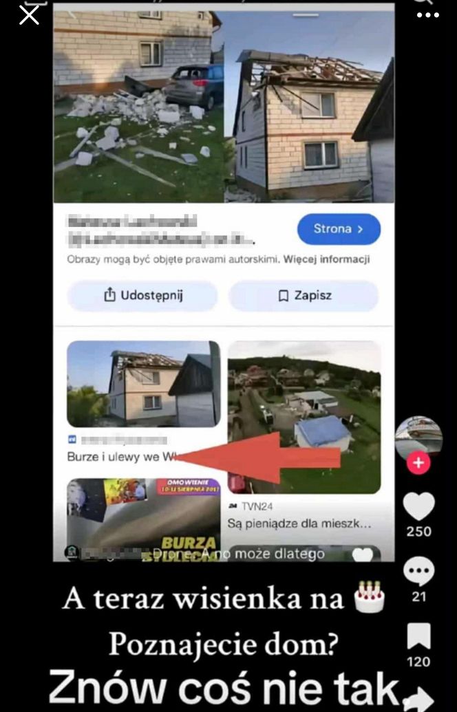 Dom we wsi Wyryki zniszczony przez burzę, a nie drona? Bzdura!