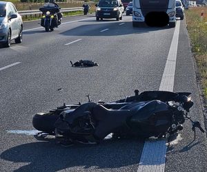 Śmier motocyklisty na A2