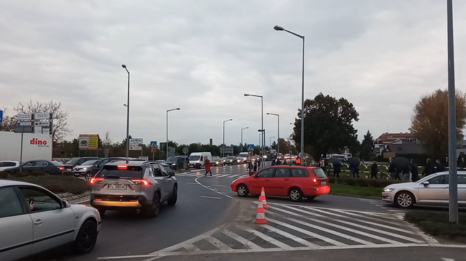 protest na Rondzie Gronowo