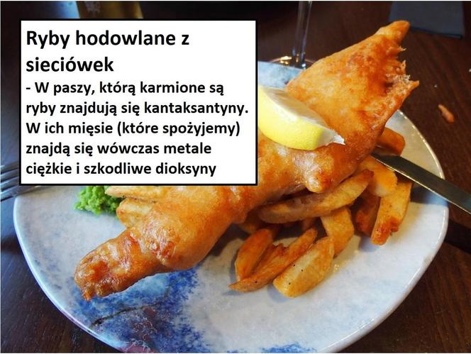 Ryby hodowlane z sieciówek