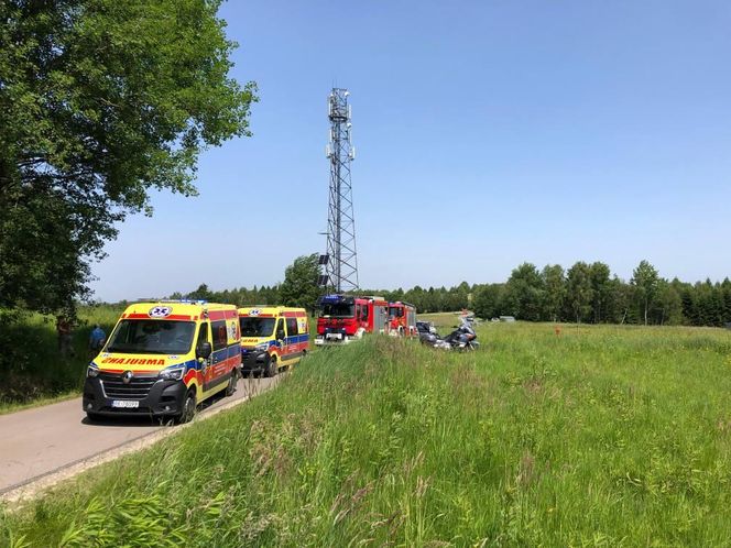 Wypadek motocyklistów w Baryczce