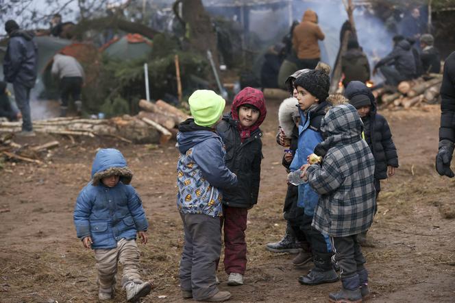 Migranci na granicy polsko-białoruskiej