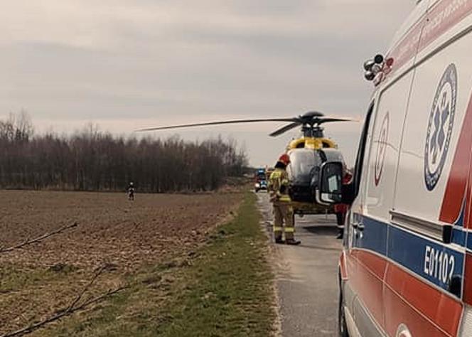Wypadek 17-letniego motocyklisty w Opocznie (13.04.2022 r.)