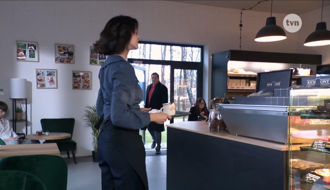 Na Wspólnej odc. 4039. Klaudia (Justyna Karłowska), Michał (Robert Kudelski)