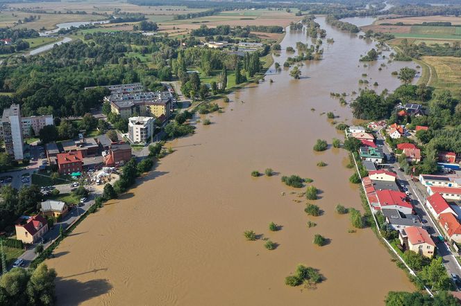 Tak wygląda Oława w czasach powodzi 2024 roku. Poruszający materiał