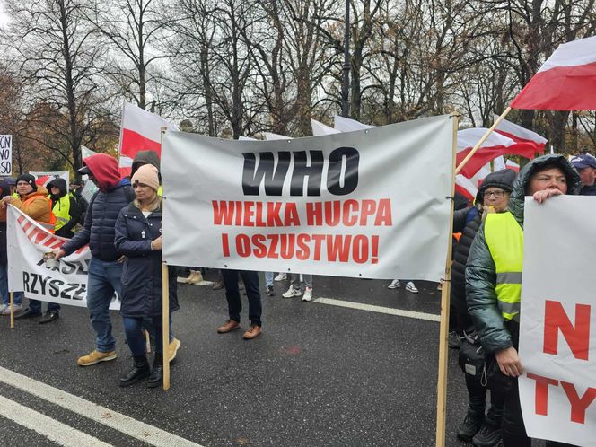 Protest plantatorów tytoniu w Warszawie (3.11.2025)