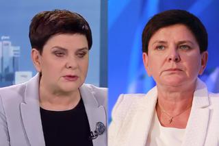 Beata Szydło ZASZALAŁA. Mocny makijaż, połyskująca szminka... [WIDEO]