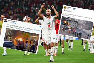 Zamieszki w Brukseli po meczu MŚ w Katarze. Płoną samochody, w ruch poszły armatki wodne [WIDEO]