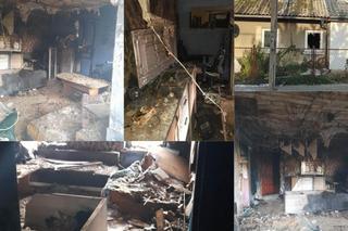 Potężny pożar domu w Kończewicach pod Toruniem. Ruszyła zbiórka dla rodziny pani Lidii