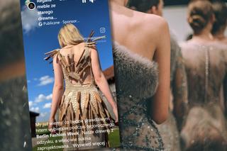 Artystka z Olsztyna stworzyła suknię dla Lady Gagi. Wykonała ją ze starego warmińskiego drewna