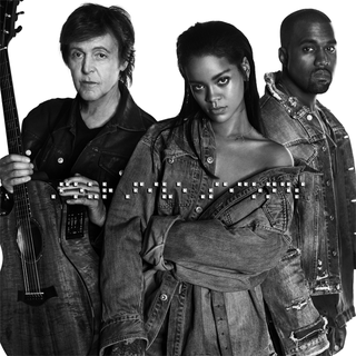 Rihanna z Kanye Westem i Paulem McCartney'em
