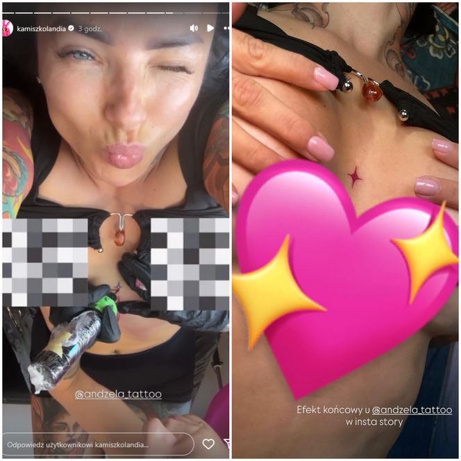 Kamila Wybrańczyk i jej nowy tatuaż