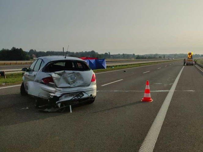 Wypadek na autostradzie A4 [2.10.2023- GALERIA]