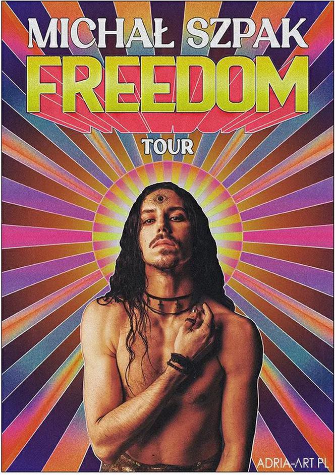 Michał Szpak - plakat promujący trasę koncertową Freedom