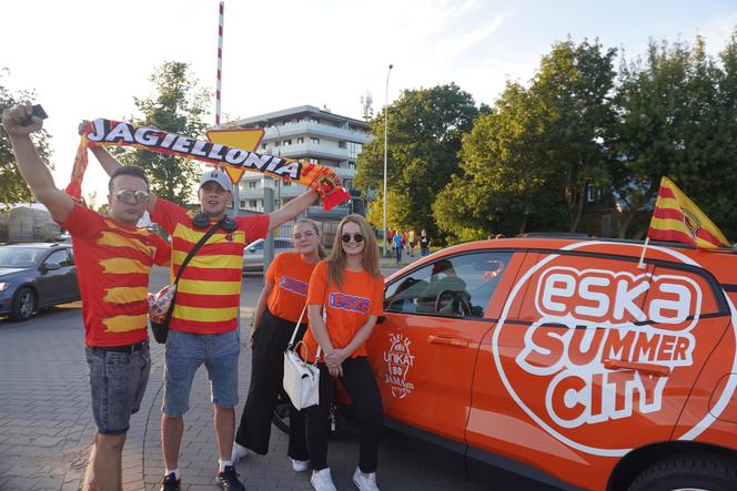 Jagiellonia-Poniewież. Liga Mistrzów i Eska Summer City na Stadionie Miejskim w Białymstoku