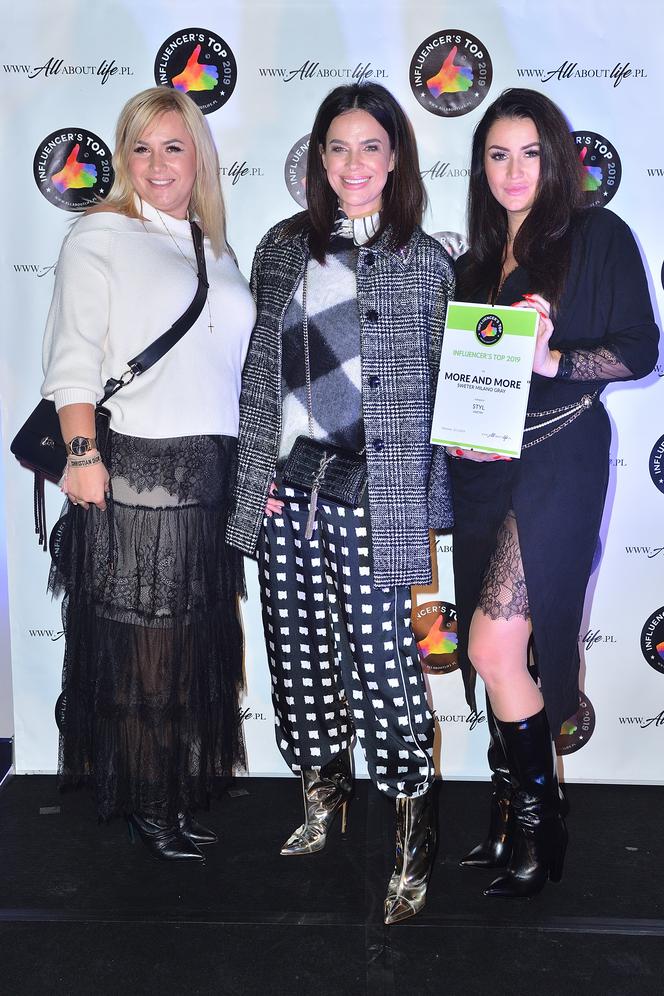 Cichopek, Tadla, Antosiewicz, Koziejowska, Załęcka na finale plebiscytu Influencer's Top 2019 cz.1