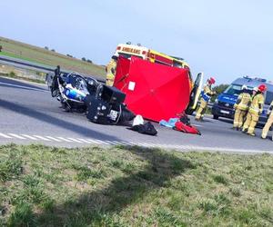 Wypadek na A1, motocyklista nie żyje. Kierowcy utknęli w potężnym, wielogodzinnym korku