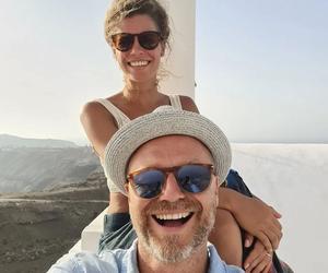 Krystian Wieczorek i jego żona Maria na wakacjach w Grecji - lato 2021 r.