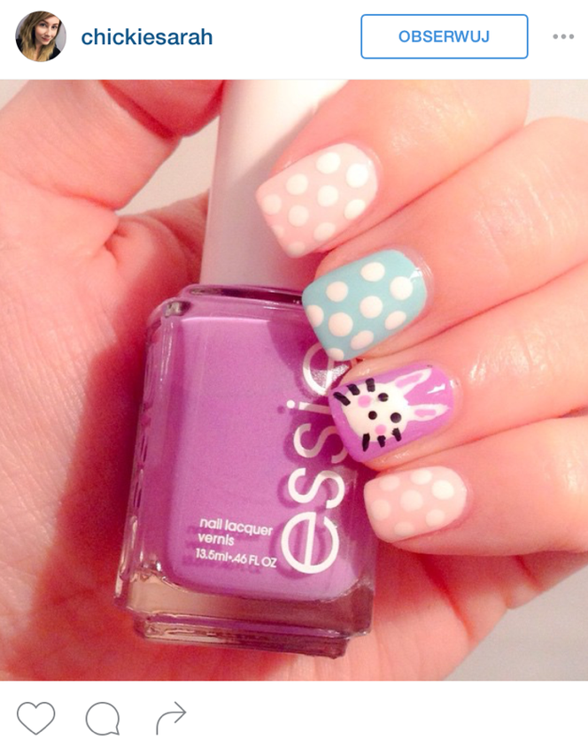 manicure na wielkanoc