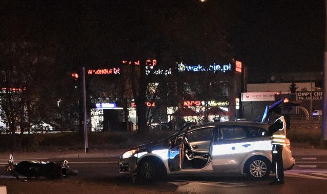 Ucieczkę przed policją zakończył upadkiem. 33-letni motocyklista miał wiele na sumieniu
