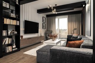 On chciał loft, ona marzyła o czymś przytulnym. To mieszkanie to połączenie ich gustów