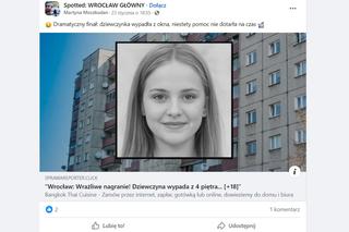 Uwaga! Drastyczne nagranie. Fake newsy opanowują internet. Policja ze Świdnicy alarmuje To oszustwo