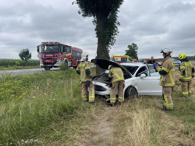 Na szczęście zdarzenie drogowe w miejscowości Chromna nie spowodowało utrudnień w ruchu