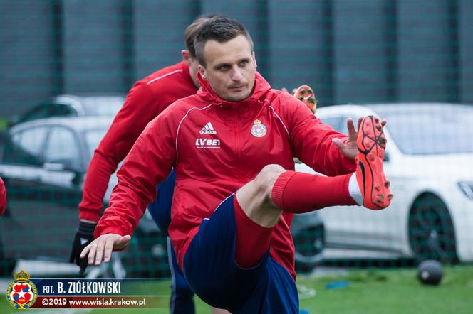 Wisła Kraków - Zagłębie Lubin - trening Wiślaków przed meczem