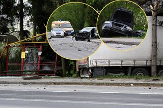 Tir wjechał w przystanek autobusowy z ludźmi. Są ranni!