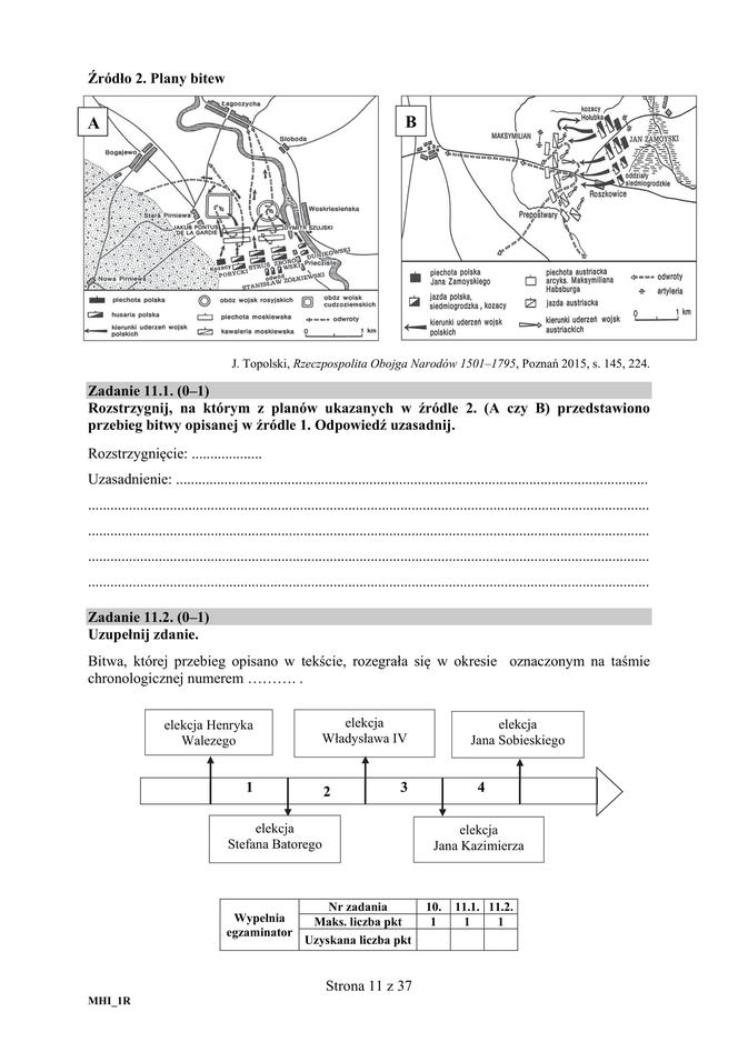 ARKUSZE CKE - Matura historia 2019