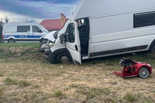 Wypadek w Małdytach. Potrącił rodzinę z dzieckiem