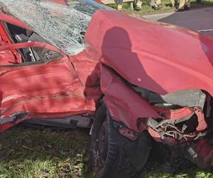 Tragiczny wypadek w miejscowości Wzdół Kolonia. Nie żyją dwie osoby, kolejne dwie są ranne