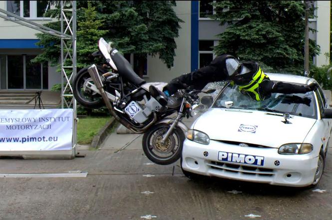 Pierwszy polski TEST zderzeniowy motocykla