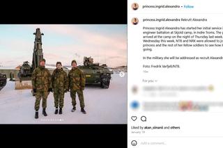 Księżniczka poszła w kamasze. Dostała broń, jest w armii. Zero przywilejów