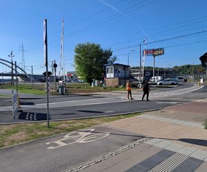 Przejazd kolejowy Starachowice Zachodnie otwarty