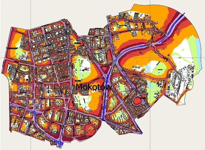 Mapy akustyczne dzielnic Warszawy