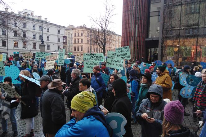 Protest mieszkańców w sprawie Zakrzówka