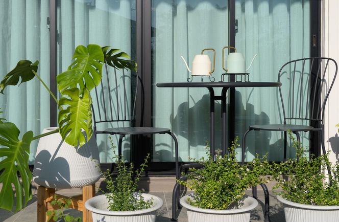 Balkon na parterze