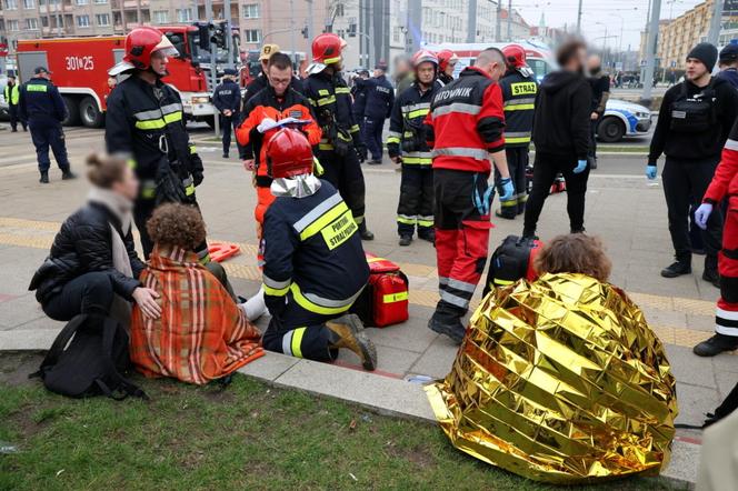 Wypadek w Szczecinie plac Rodła 