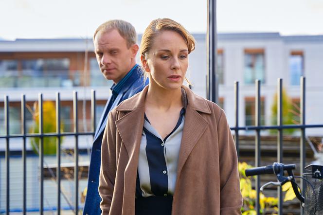 Na Wspólnej odc. 3555. Anna Kolenda (Katarzyna Wajda), Kamil (Kazimierz Mazur)