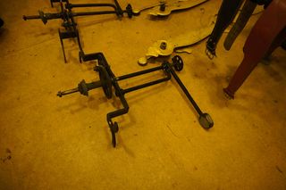 Mechanizm zegarowy przed montażem na wieży kościoła na Rynku Wildeckim