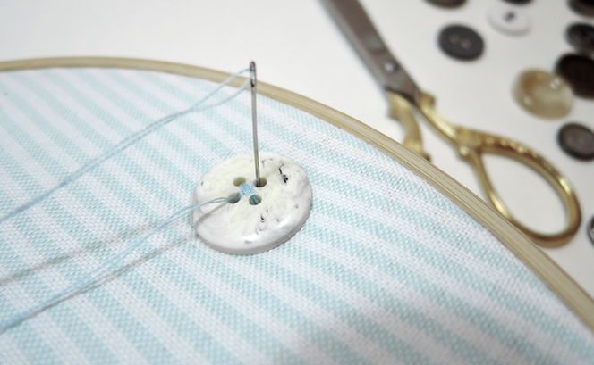 Zegar z guzików KROK 6