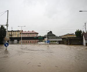 Kłodzko. Zalane centrum miasta