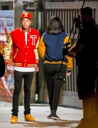 Kylie Jenner i Tyga na planie teledysku